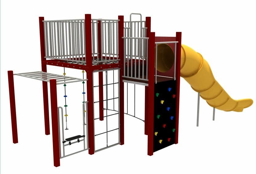 Cube Climber with Slide — Play Systems