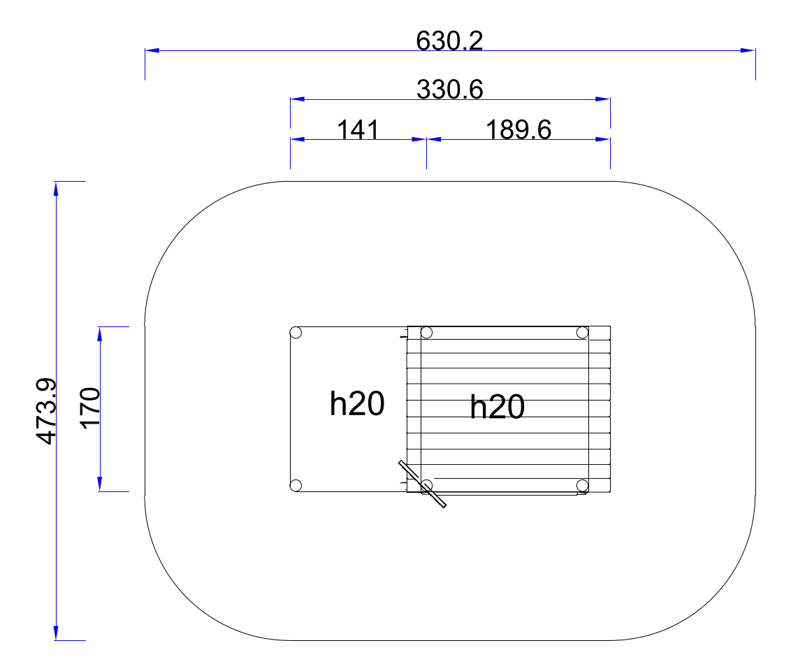 Site plan & safety zone — site plan and safety zone drawing