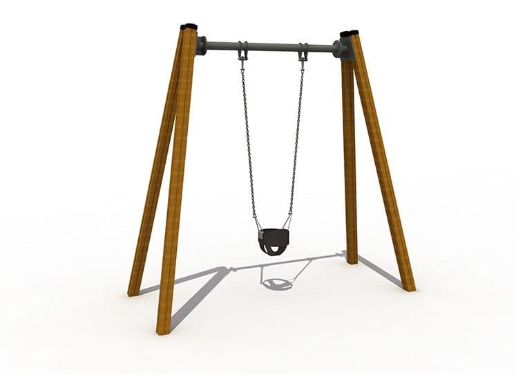 Toddler Bucket Swing — Freestanding Playground Equipment