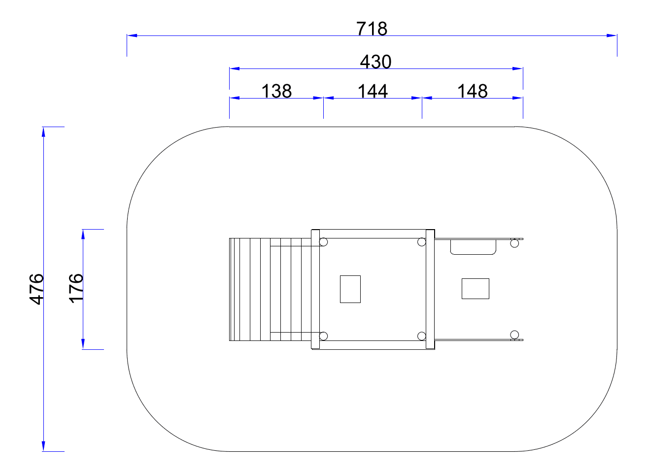 Site plan & safety zone — site plan and safety zone drawing