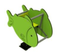 Fish Springer (Green) — In Stock