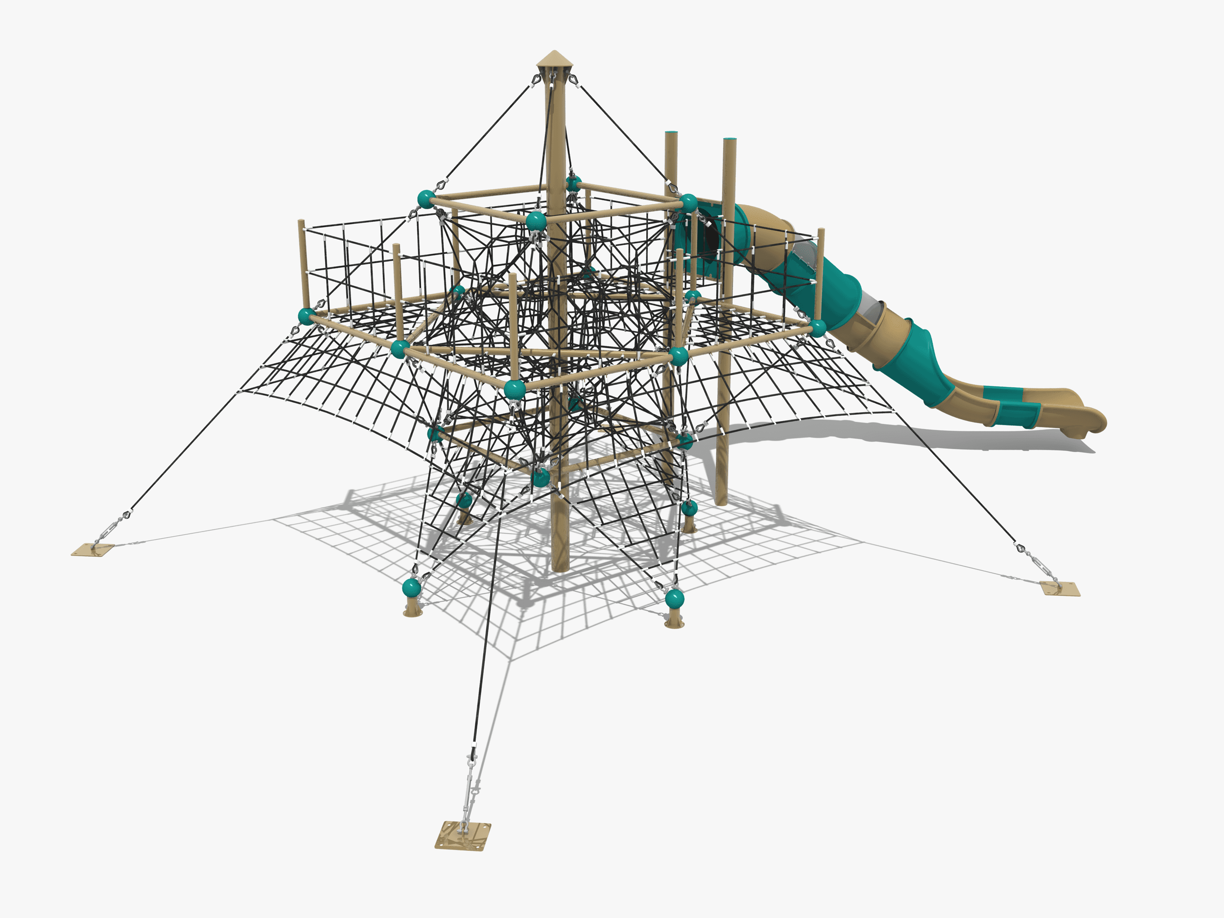Peak Rope Challenge with Slide