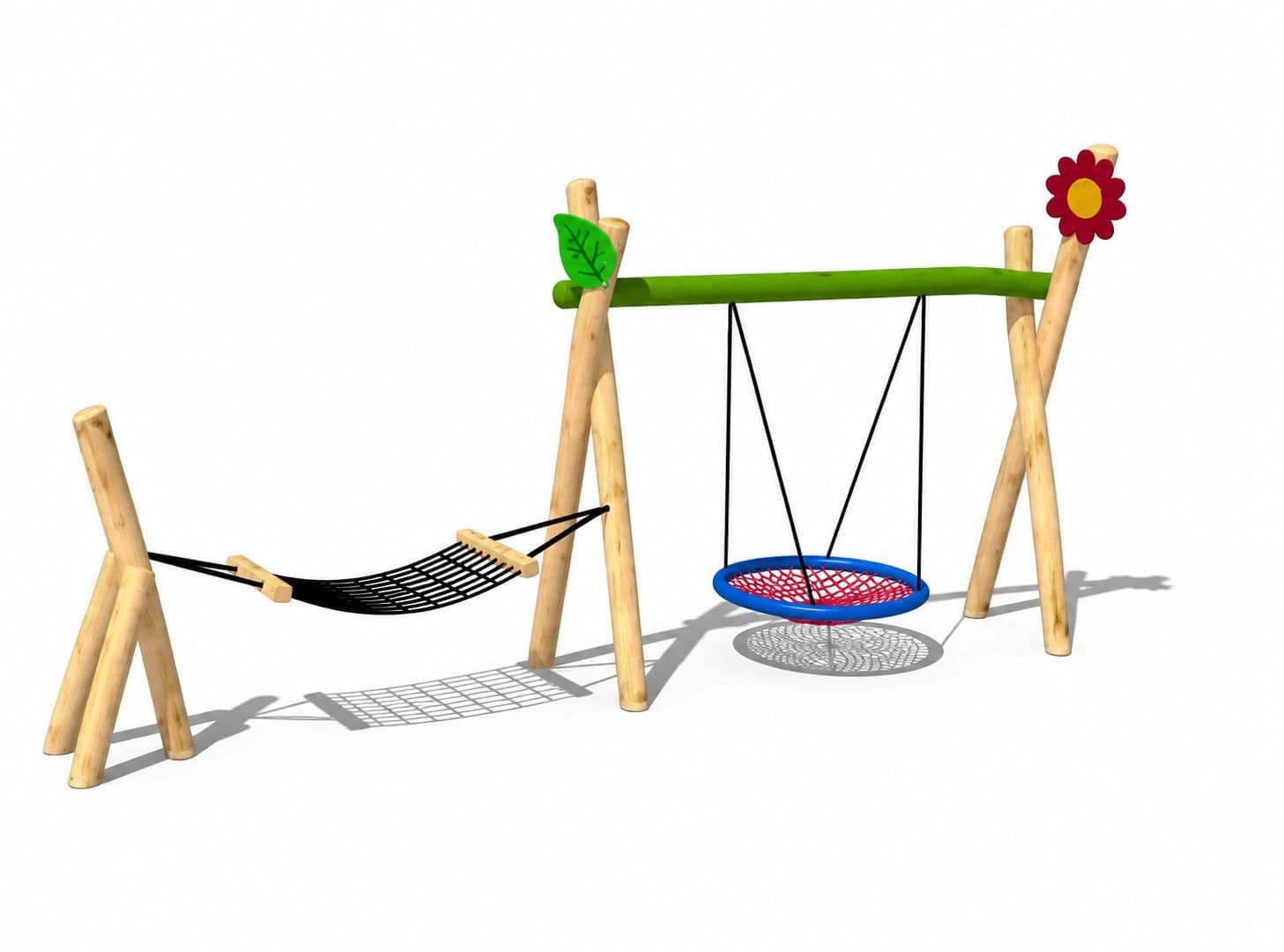 Timber Nest Swing with Hammock — In Stock
