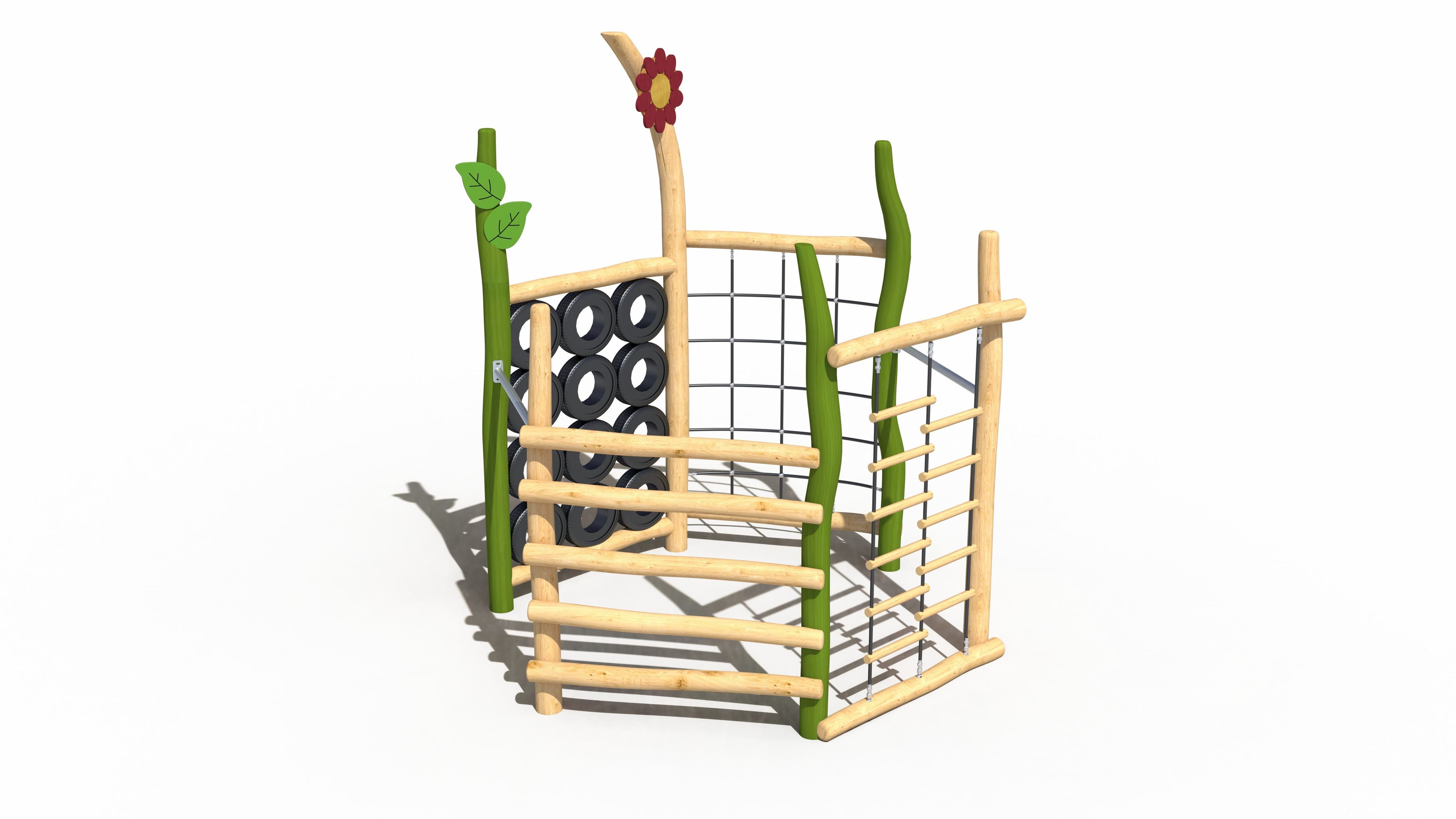 Hex Net Climber — Freestanding Playground Equipment