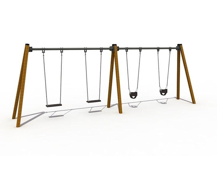 Family Swingset — Freestanding Playground Equipment