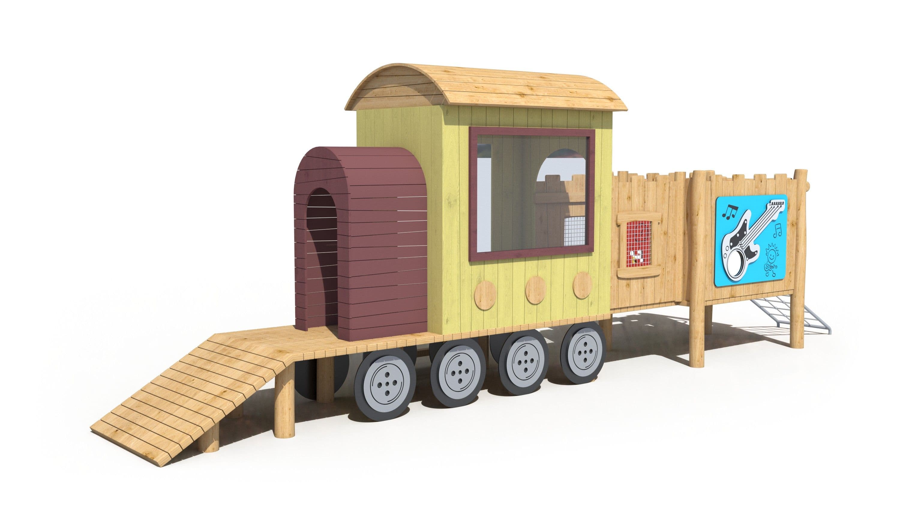Timber Railway Carriage