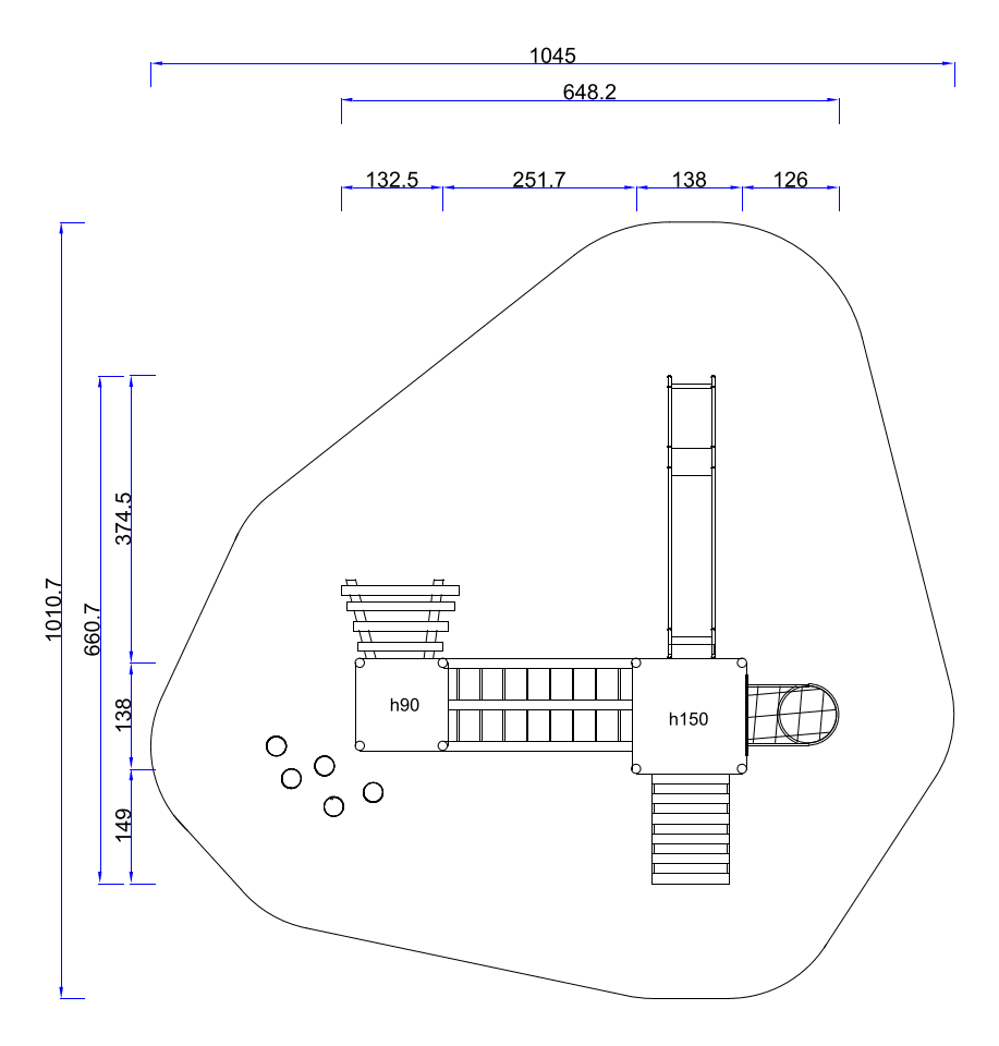 Site plan & safety zone — site plan and safety zone drawing