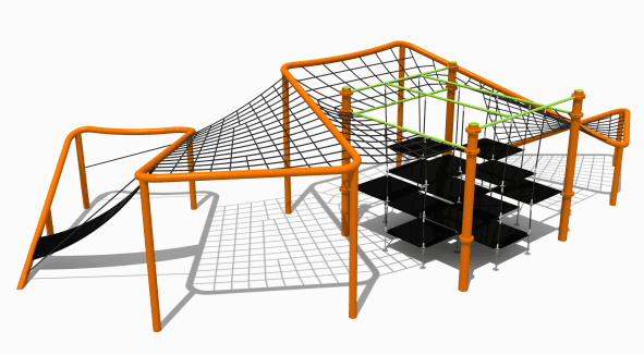 Suspended Ninja Climber