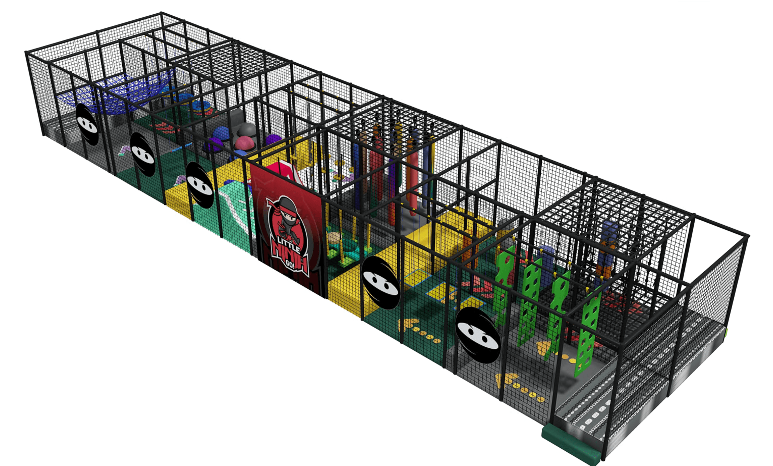 Little Ninja Challenge – commercial playground equipment by Kidzspace