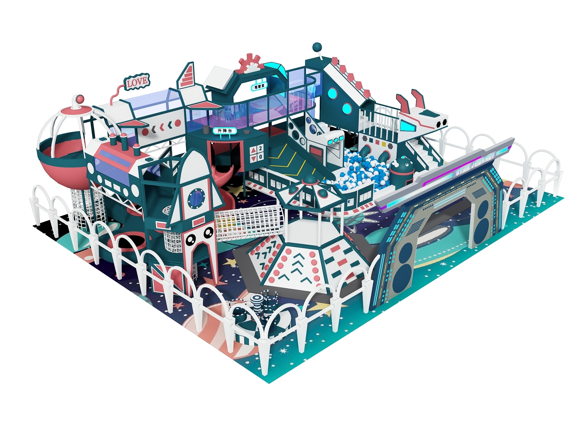 Galactic Explorer – commercial playground equipment by Kidzspace