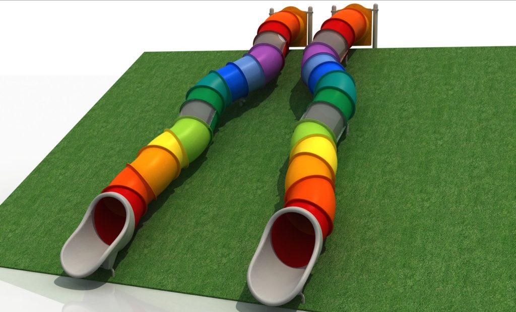 Commercial playground slide for schools, parks and childcare centres